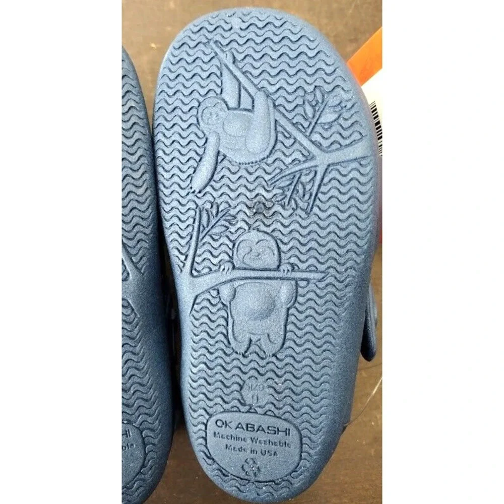 Okabashi Kids Carter Navy‎ Water Shoes Sandals Size 9 Made in USA